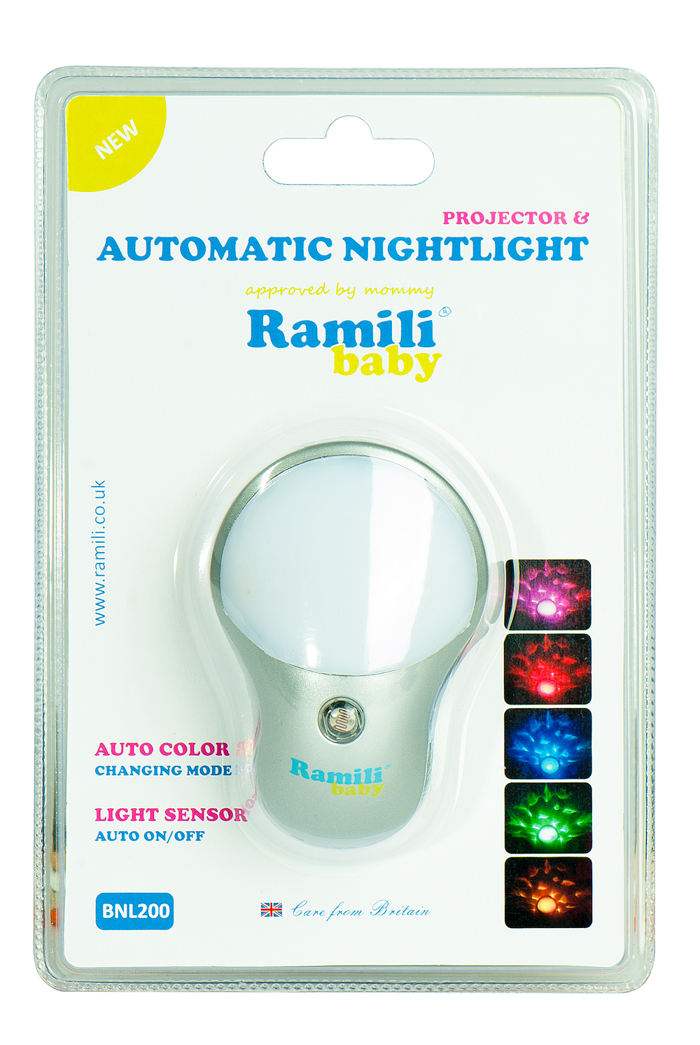 Автоматический детский ночник с датчиком освещения Ramili Baby BNL200